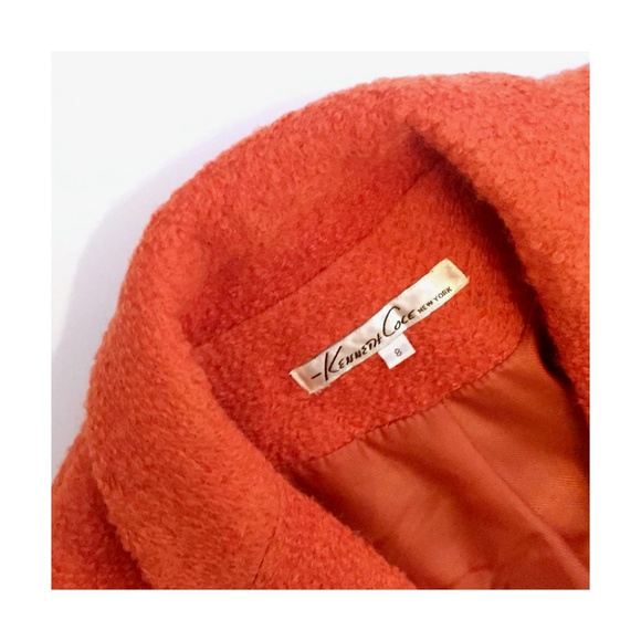 Kenneth Cole Notch Collar Bouclé Coat - Picture 4 of 5